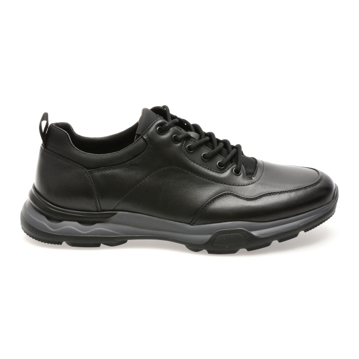Pantofi sport EPICA negri, 58213, din piele naturala