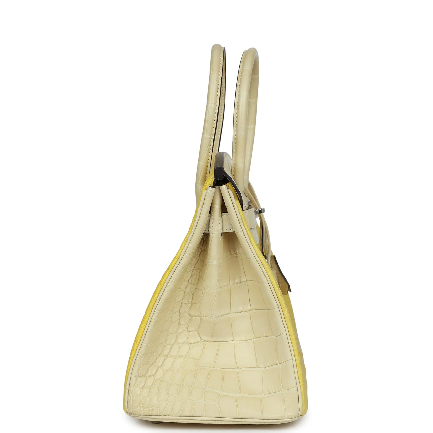 Hermès 30cm Birkin HSS Vanille/ Mimosa Matte Alligator Palladium Hardware customization