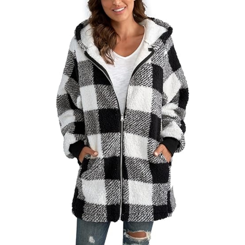 Womens Oversized Sherpa Jacket