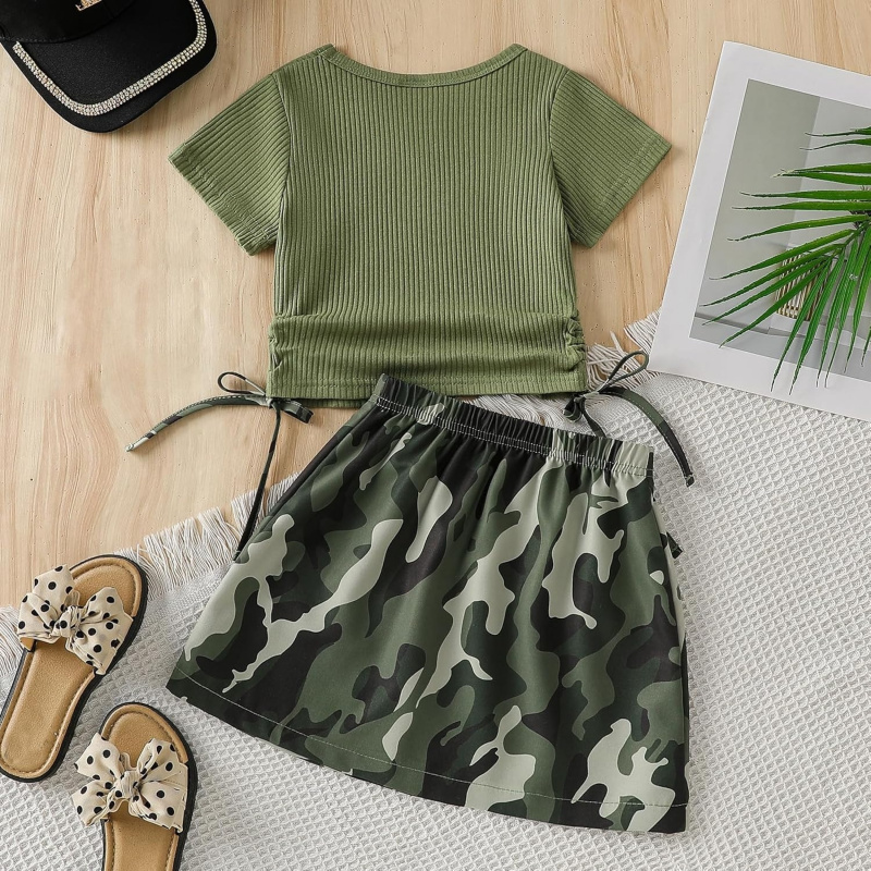 Girls' 2-Piece Skirt Set