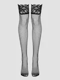 Lovehoney Red Fishnet Lace Top Hold-Ups