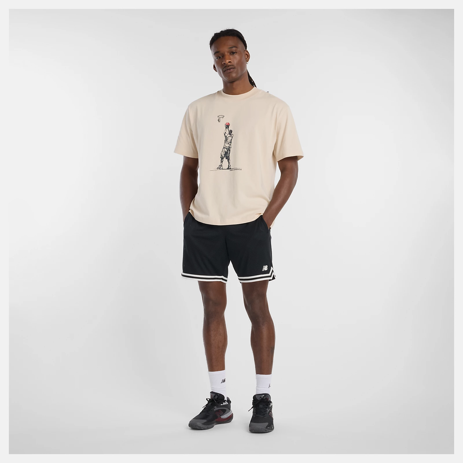 Hoops Player Graphic T-Shirt