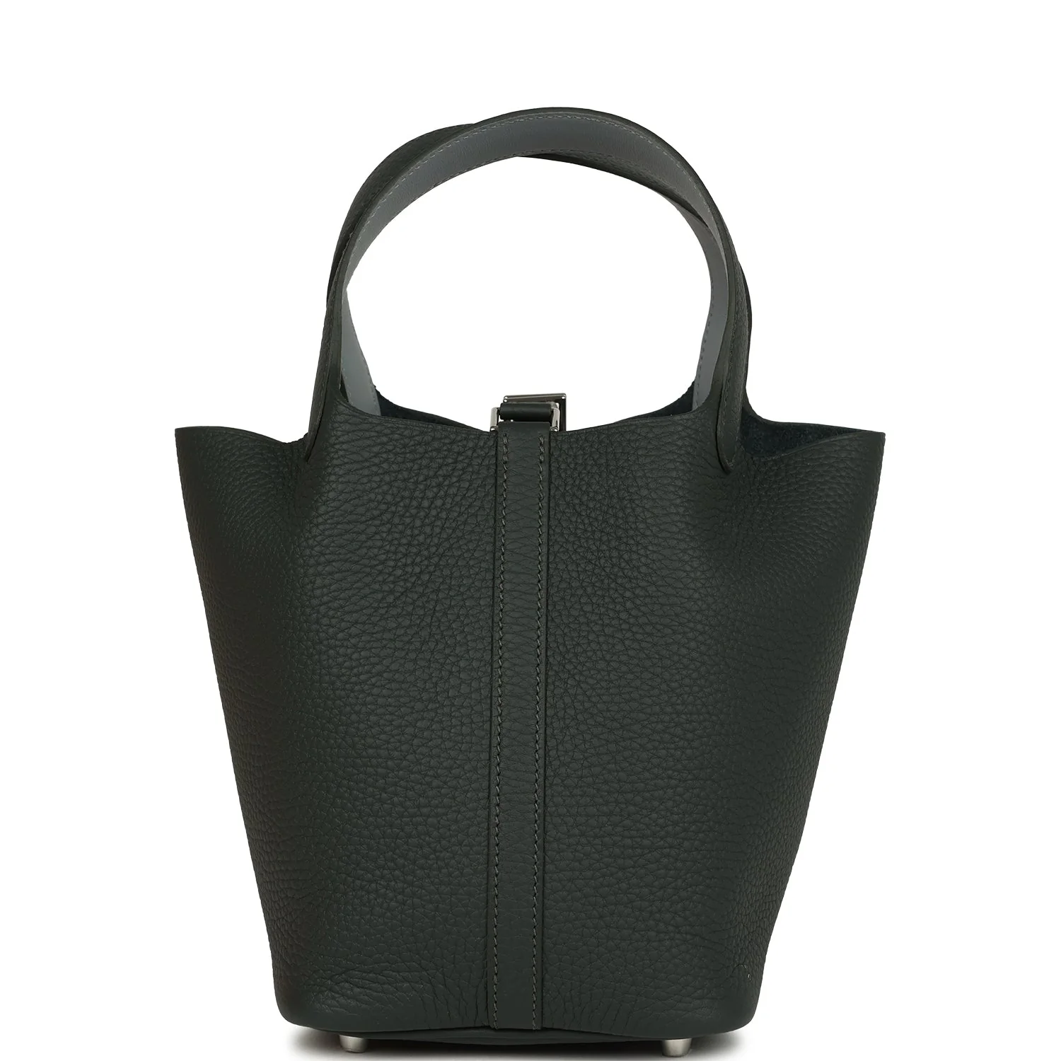 Hermes Picotin Lock 18 Eclat Vert Mangrove Clemence and Gris Pantin Swift Palladium Hardware