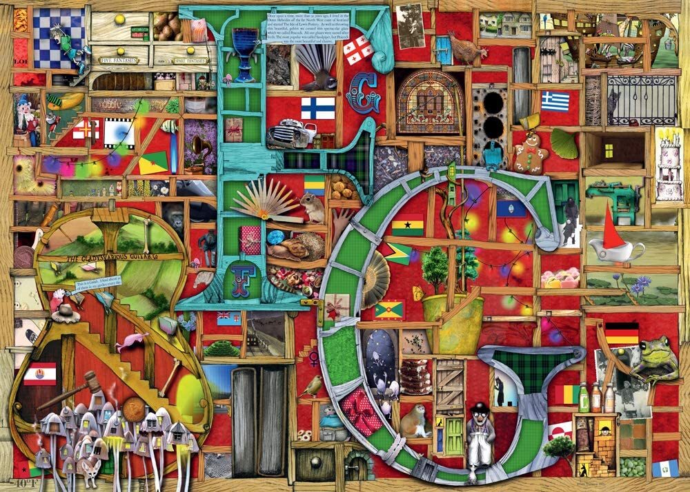 Colin Thompson Awesome Alphabet F & G 1000 Piece Puzzle