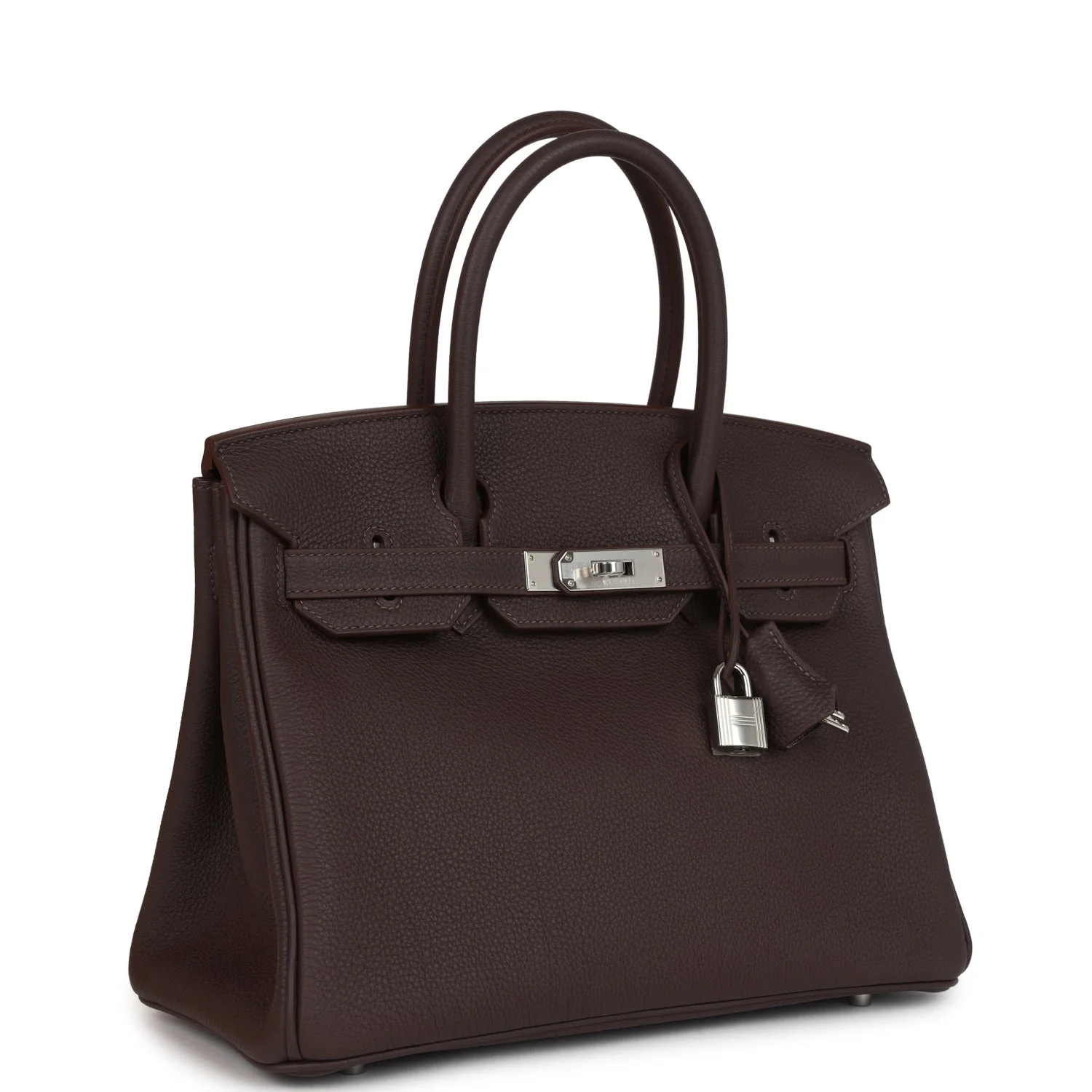 Hermes Birkin 30 Chocolat Togo Palladium Hardware