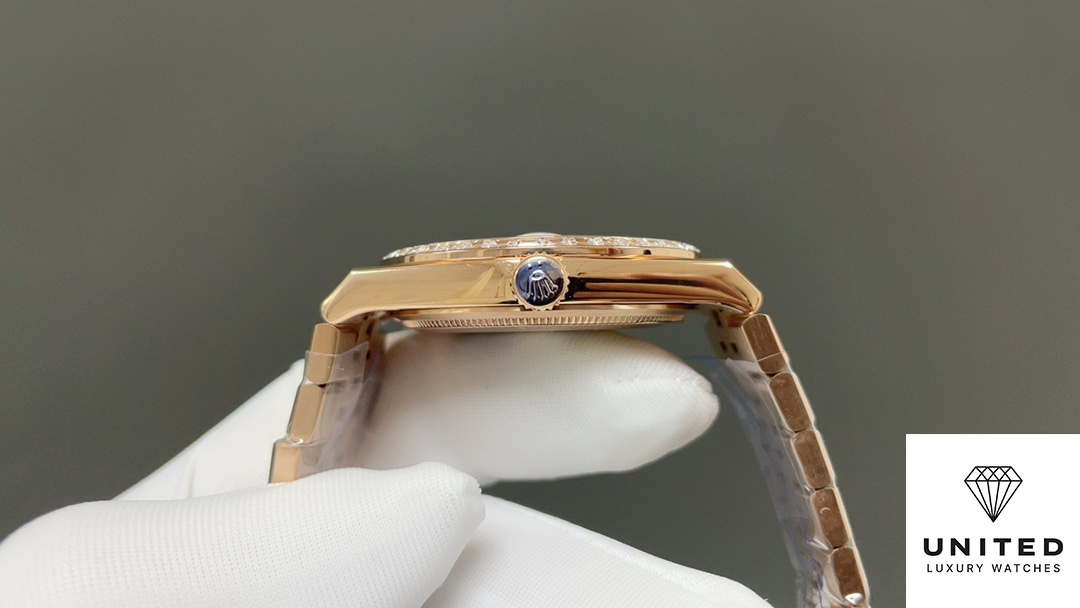 Rolex Land-Dweller 36 Oyster, 36 mm, Everose gold and diamonds M127285TBR-0002
