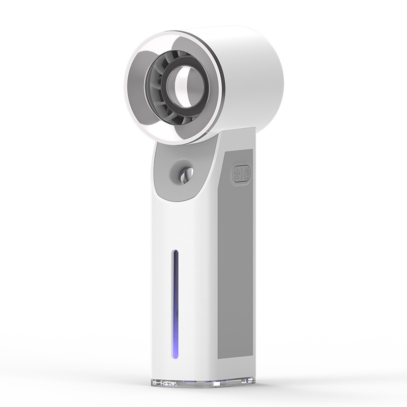 Cross-Border Ice Spray Small Fan Handheld Refrigeration Turbine Ice Fan Usb Charging Handheld Fan Logo