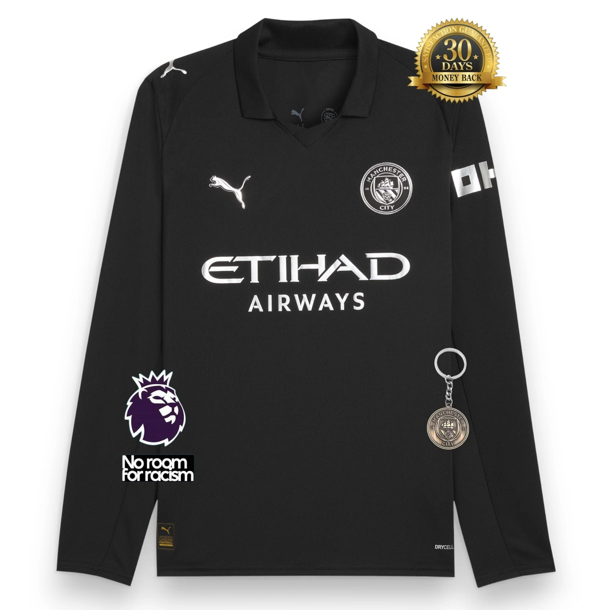 Manchester City Away Jersey 2025/26 Long Sleeve