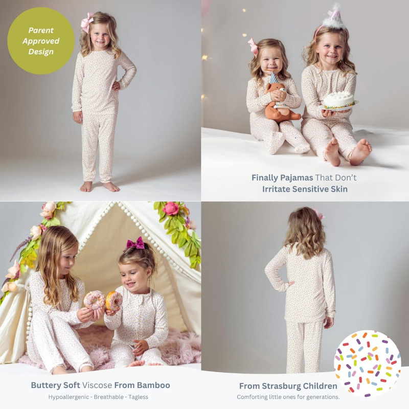 VAELIRAEL Viscose from Bamboo Toddler Pajamas Long Sleeve