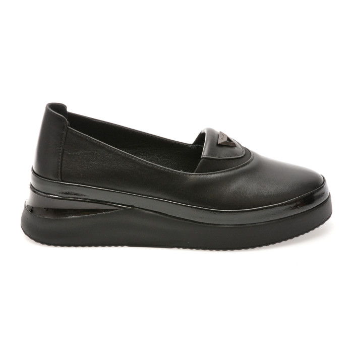 Pantofi IMAGE negri, 1069001, din piele naturala