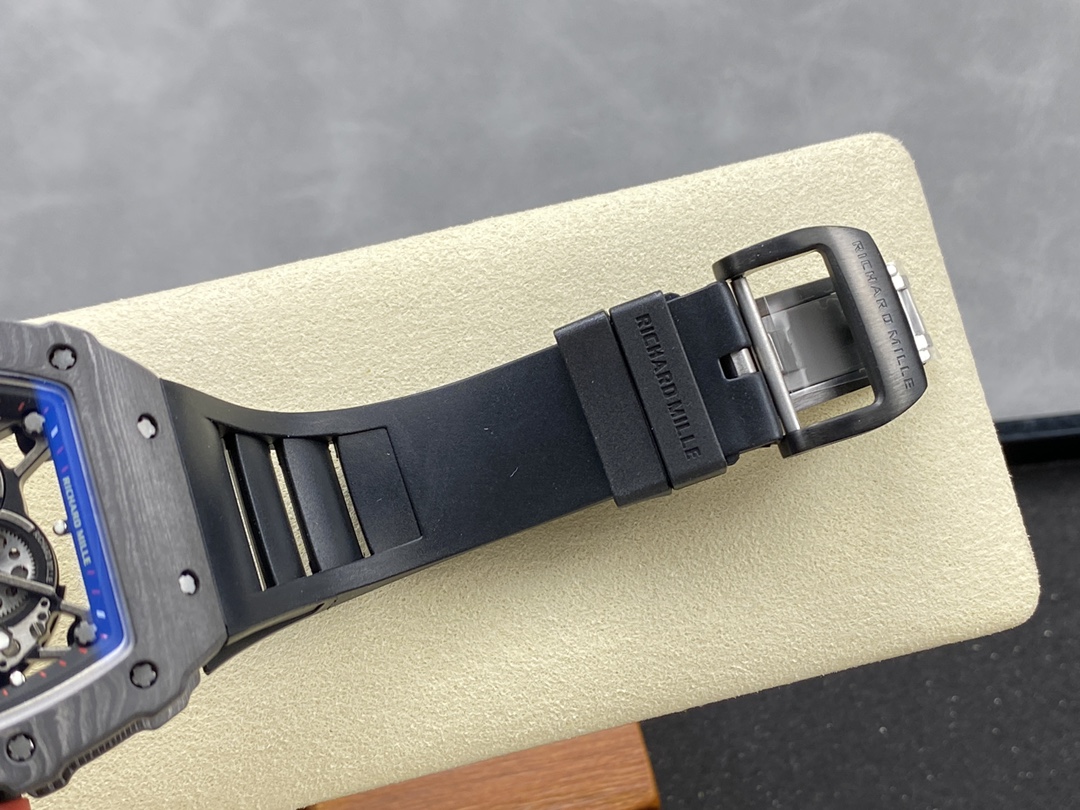 Richard Mille Rafael Nadal NTPT Carbon RM Black Rubber Strap RM035-02