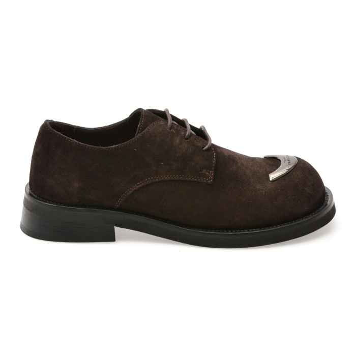 Pantofi EPICA maro, 2157221, din piele intoarsa