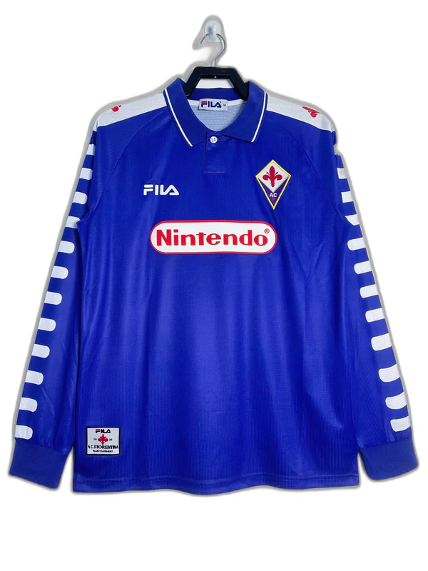 Fiorentina 98/99 I Home Jersey - Long Sleeve Retro Version