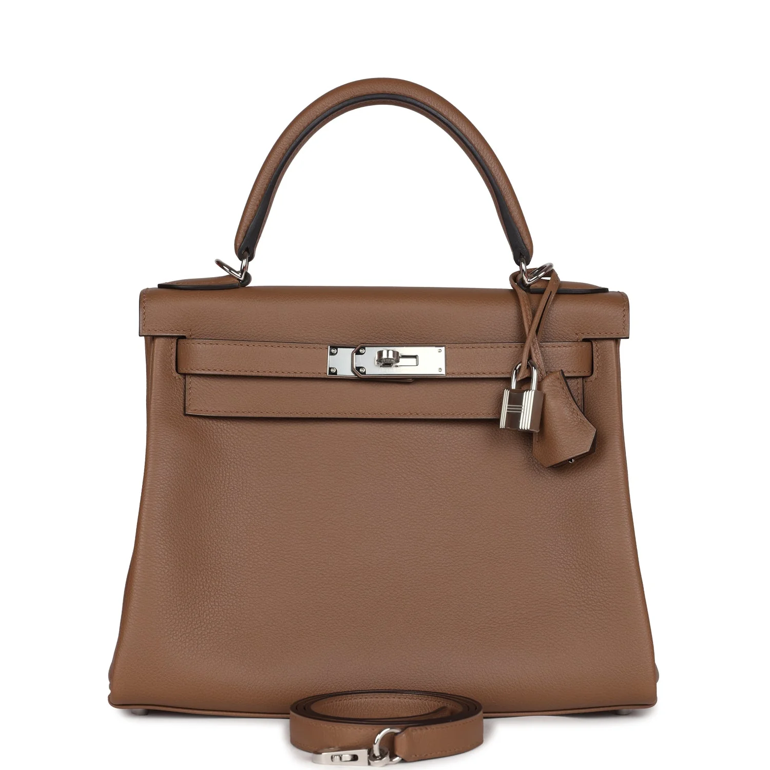 Hermes Kelly Retourne 28 Alezan Evercolor Palladium Hardware
