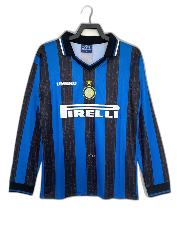 Inter Milan 97/98 I Home Jersey - Long Sleeve Retro Version