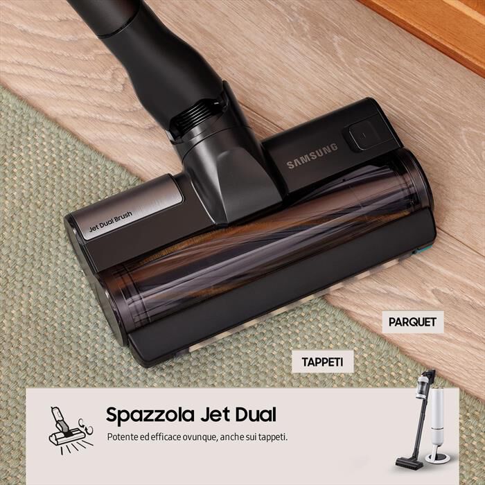 SAMSUNG - Scopa elettrica BESPOKE JET 2.0 PET VS20B95823W-Misty White