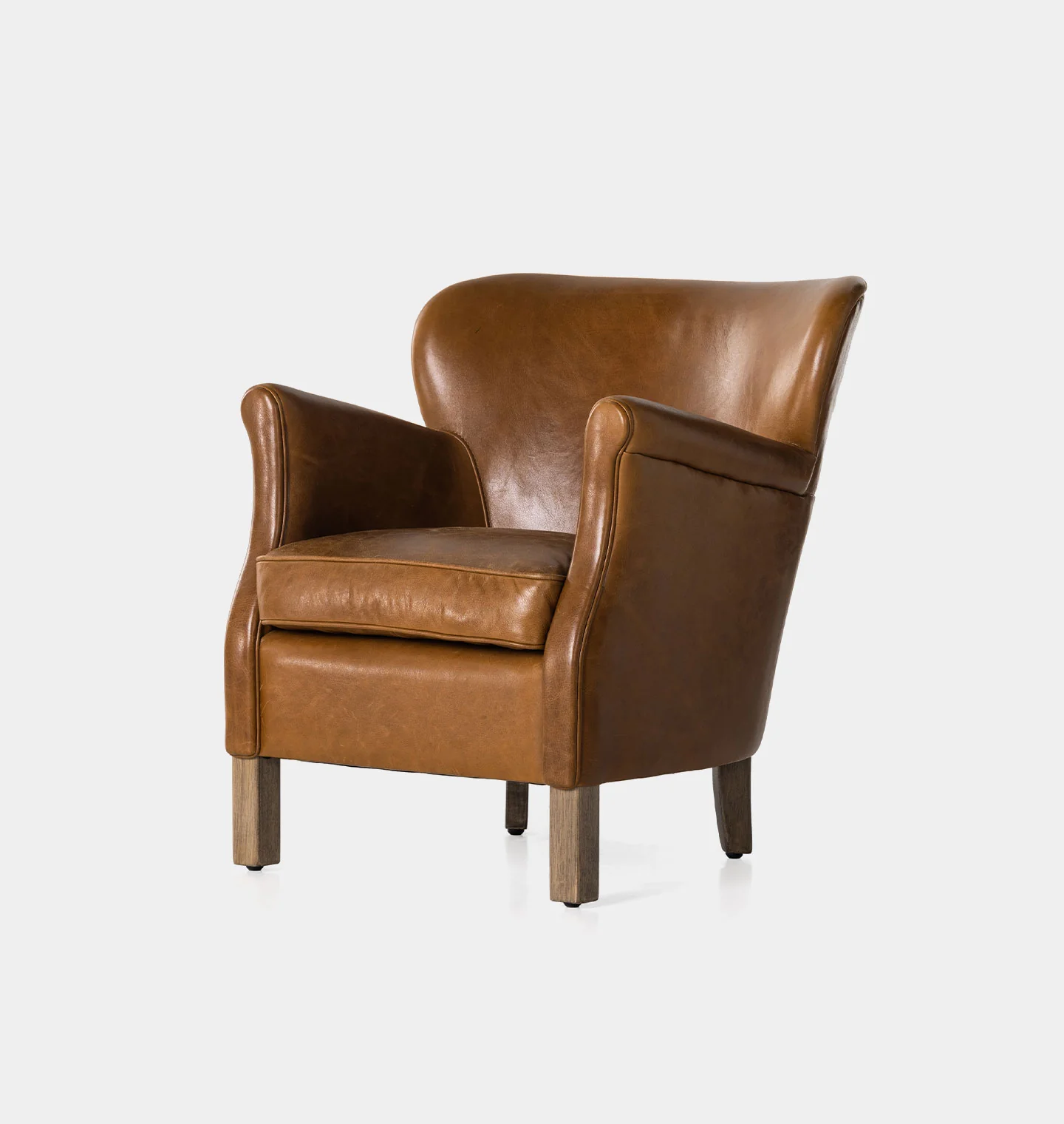 Melvin Petite Leather Lounge Chair