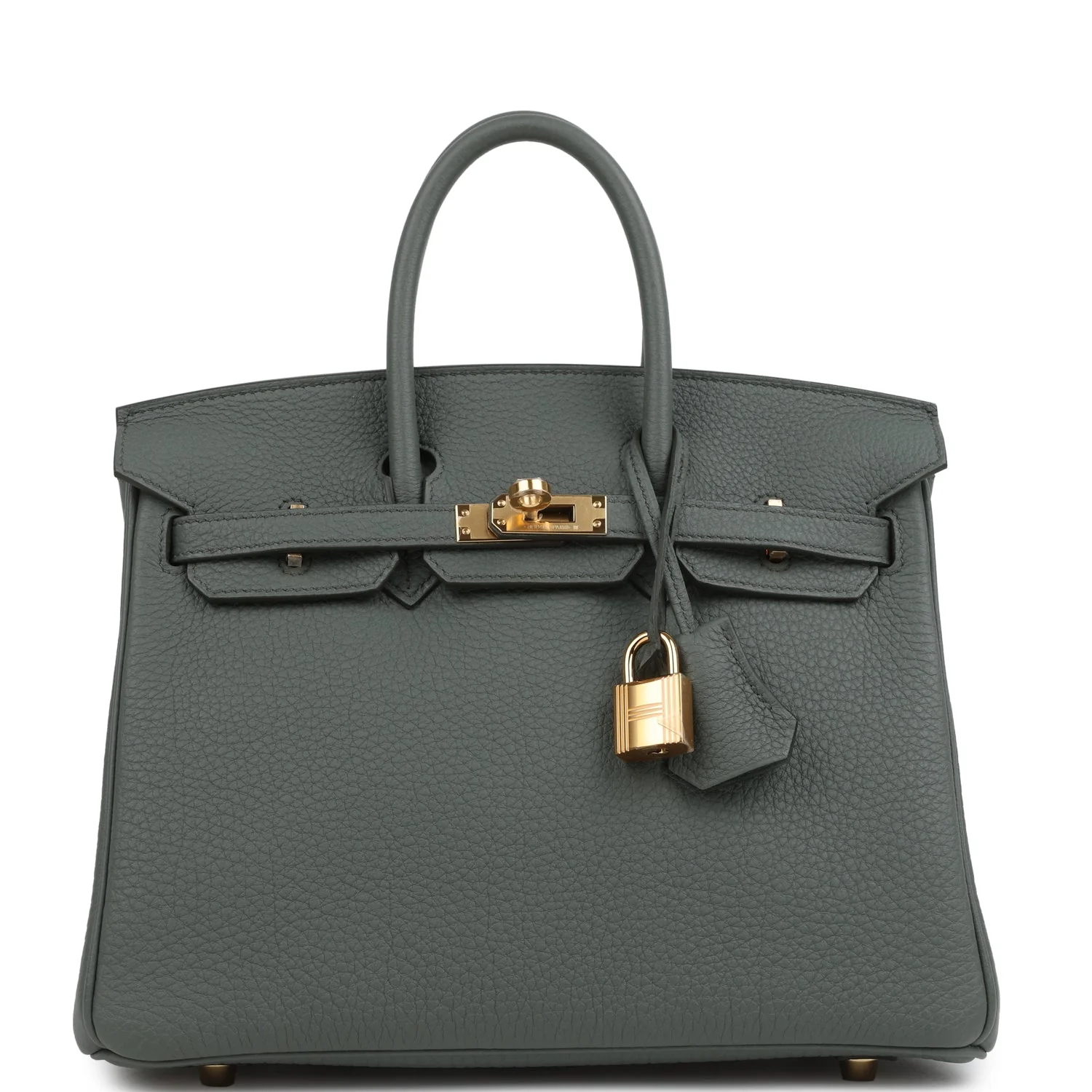 Hermes Birkin 25 Vert Amande Togo Gold Hardware
