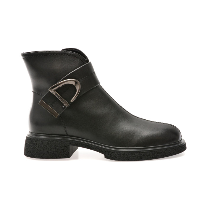 Ghete FLAVIA PASSINI negre, DX727, din piele naturala