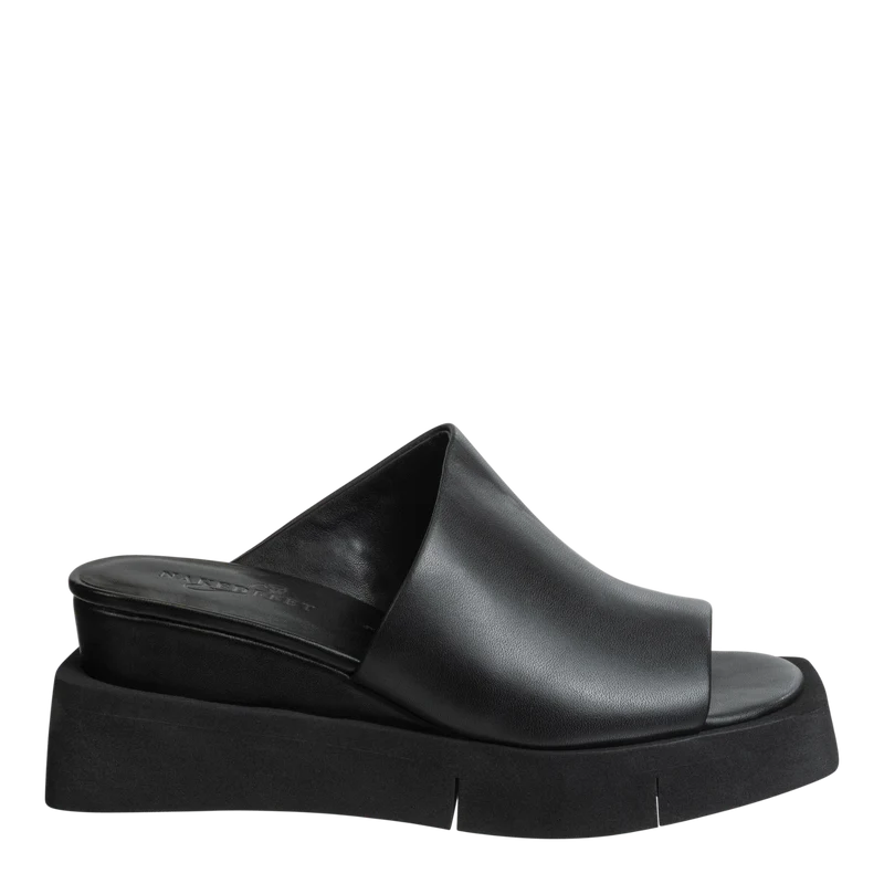 Infinity Wedge Sandals 鈥?Black