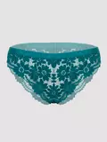 Lovehoney Mindful Forest Green Recycled Lace Brazilian Knickers
