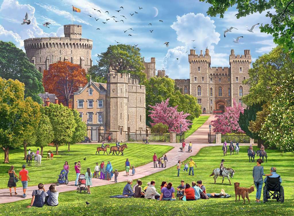Happy Days No. 5 Royal Residences 4 x 500 Piece Puzzle