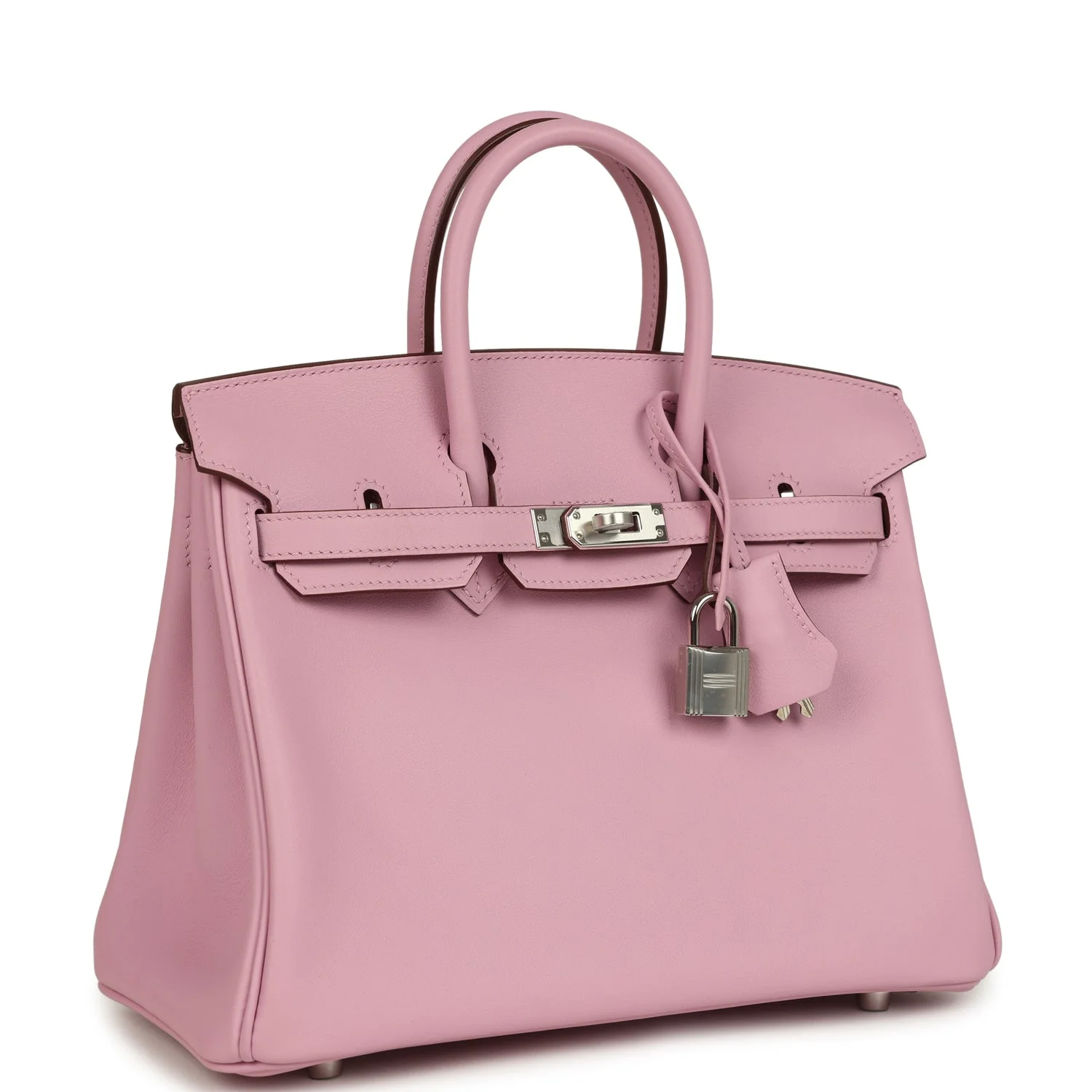 Hermes Birkin 25 Mauve Sylvestre Swift Palladium Hardware