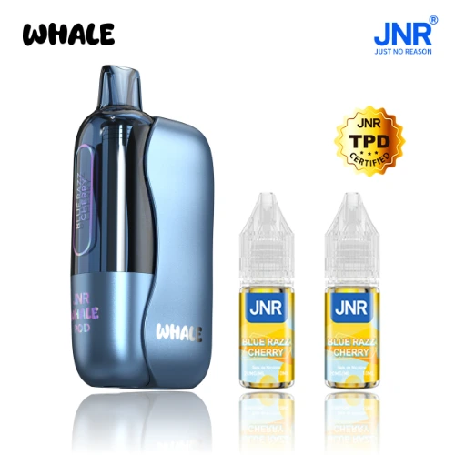 JNR Whale 38K Puffs - Kit Pod Pré-rempli et Rechargeable - JNR Vape Puff