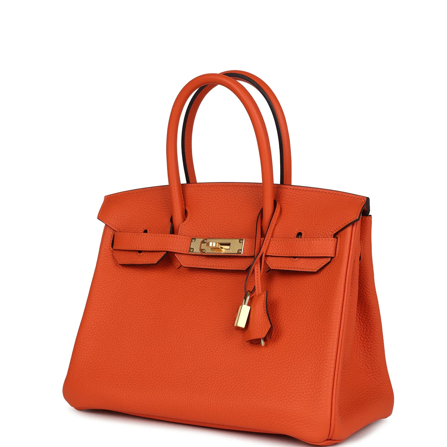 Hermes Birkin 30 Feu Togo Gold Hardware