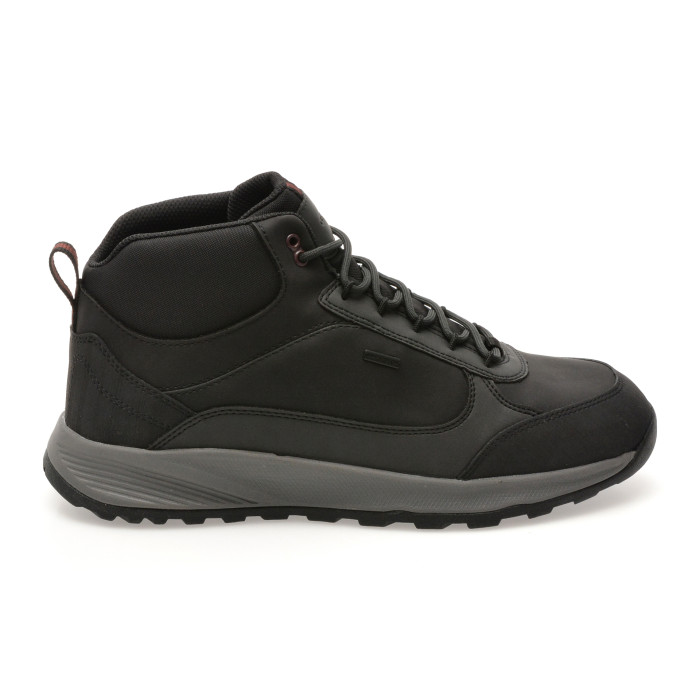 Ghete GEOX negre, U56EZA, din piele ecologica