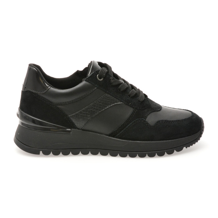 Pantofi sport GEOX negri, D5600B, din piele naturala