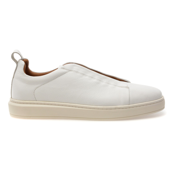 Pantofi sport BULLETTI albi, 7178, din piele naturala