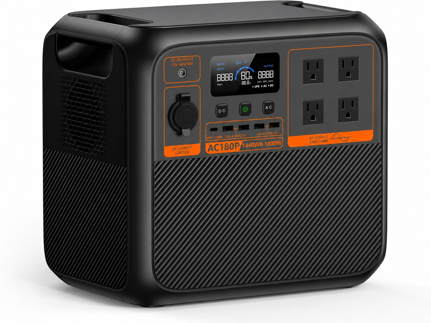 🔥Flash Sale – ONLY $39.99🔥AC180P Portable Power Station, 1800W Power Backup for Home, Camping & Emergency Use