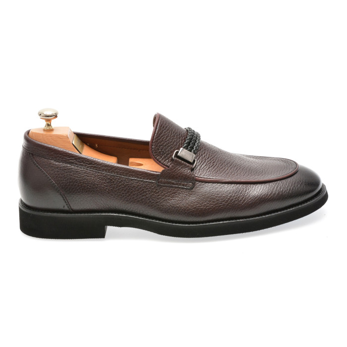 Mocasini eleganti LE COLONEL maro, 48522, din piele naturala