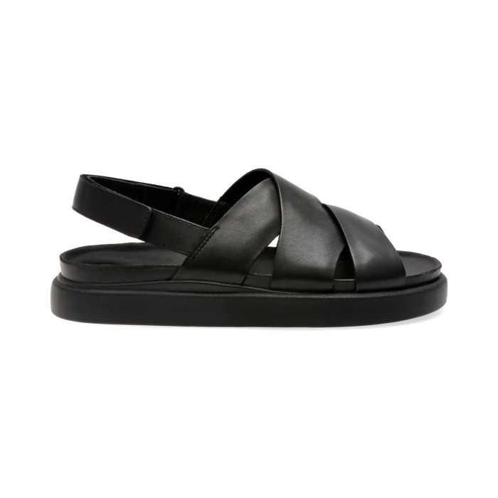 Sandale CLARKS negre, ARISTELLA SUN, din piele naturala