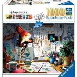 Pixar Artist Desk 1000 Piece Puzzle