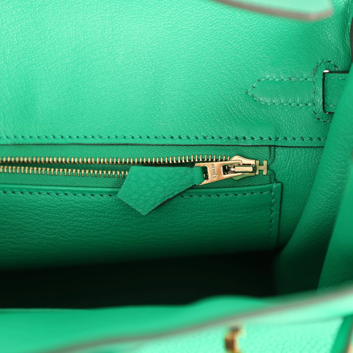 Hermes Birkin 25 Menthe Togo Gold Hardware