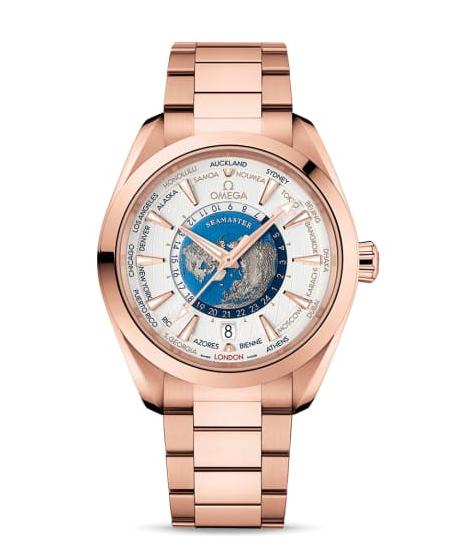 Seahorse Series AQUA TERRA 150M 43 mm, 18k Sedna™ gold case on 18k Sedna™ gold bracelet 220.50.43.22.02.001