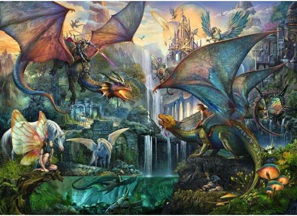 Magical Dragon Forest 9000 Piece Puzzle