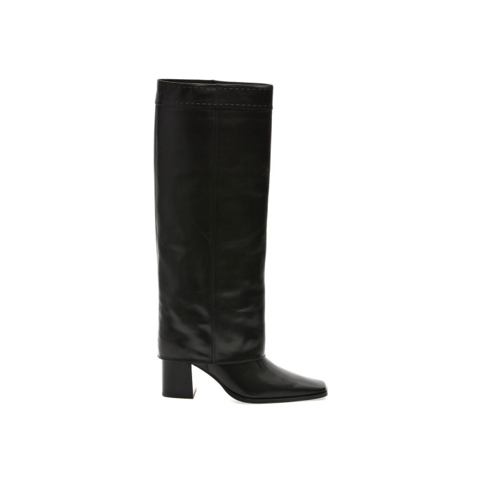 Cizme EPICA PREMIUM negre, 25151H, din piele naturala
