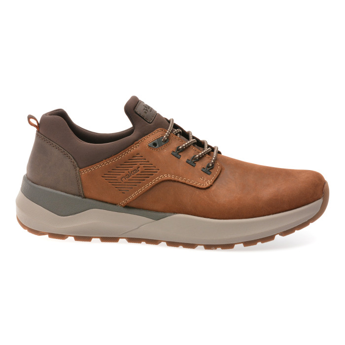 Pantofi sport RIEKER maro, 6050, din piele naturala