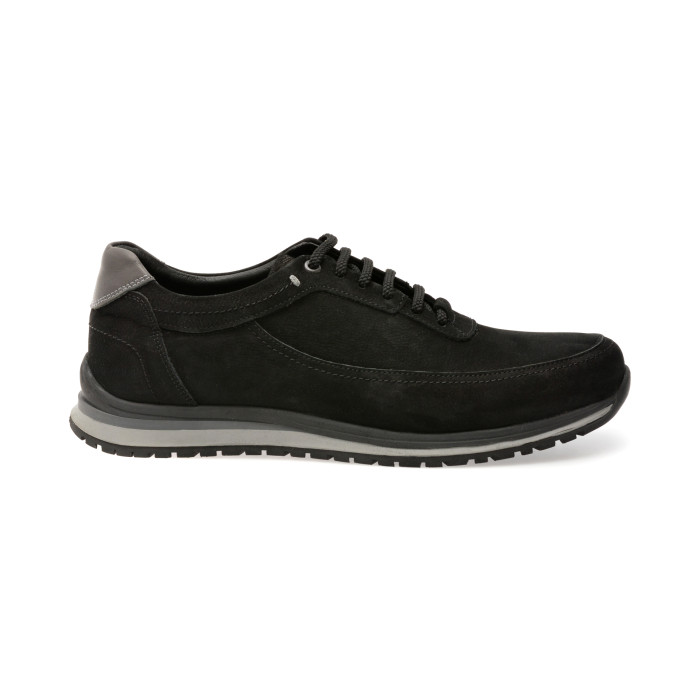 Pantofi sport OTTER negri, 4161, din nabuc