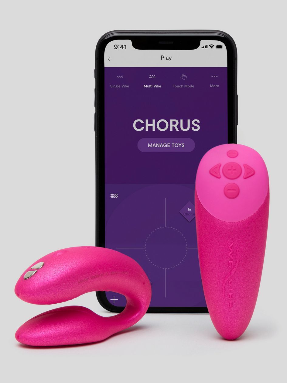 We-Vibe Chorus Cosmic Pink App and Remote Controlled Rechargeable Couple's Vibrator