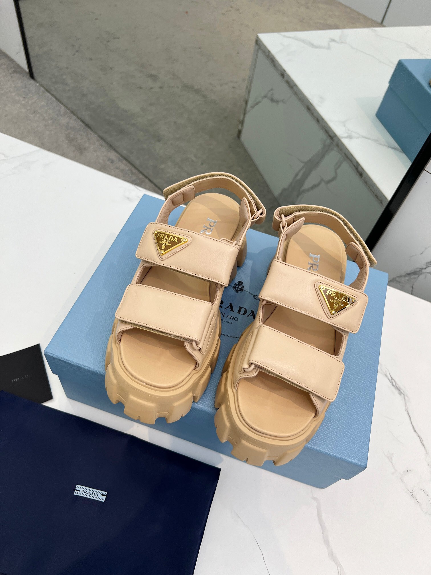 Prada 2024 New Monolith sandals Size 36-41