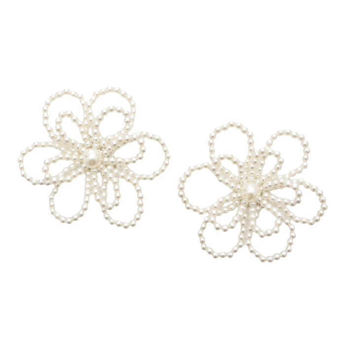Accesorii pantofi ALDO albe, FLOWERCLIP 102, din pvc
