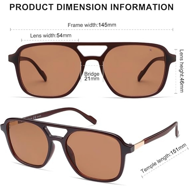 Retro Aviator Sunglasses for Women Men