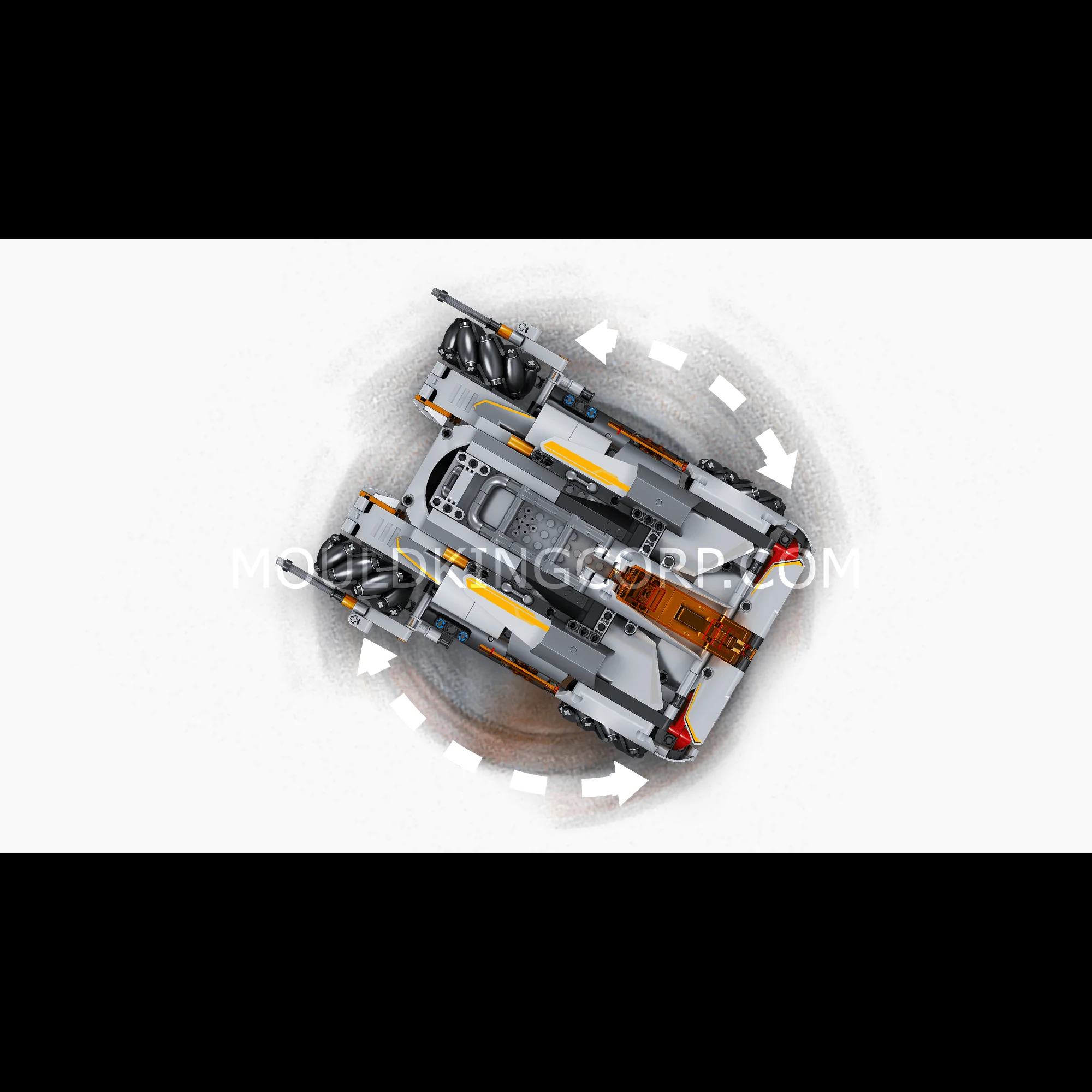 Mould King 15052 Desert Storm Car Building Set | 555 PCS