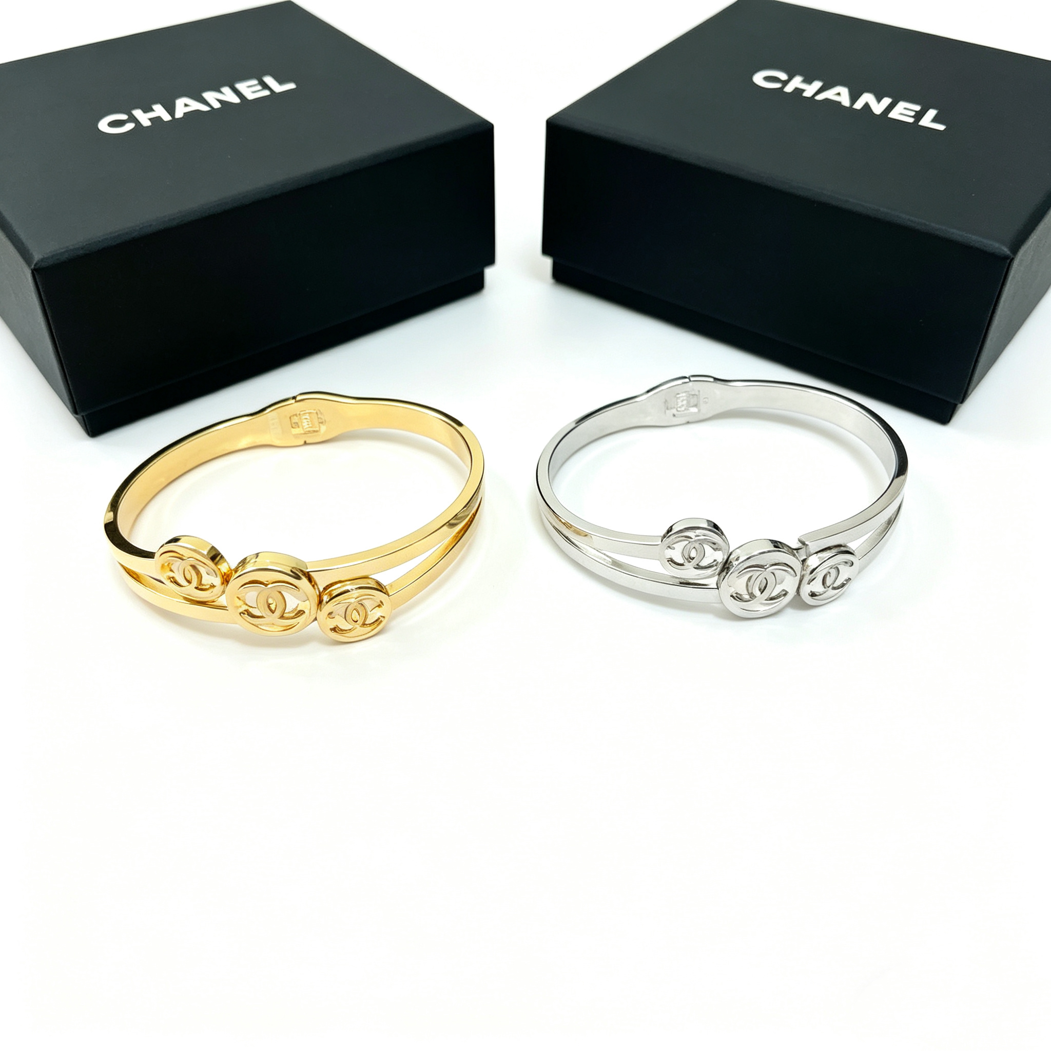 C—3C Double Layer Metal Bangle