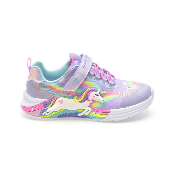 Pantofi sport SKECHERS multicolor, UNICORN CHASER, din piele ecologica