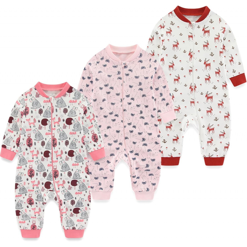 VAELIRAEL Newborn Baby 2-way Zipper Romper